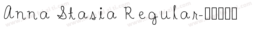 Anna Stasia Regular字体转换